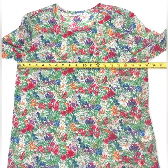 Equipment Femme Silk Sheer Floral Top Blouse Long Sleeve - Picture 9 of 12